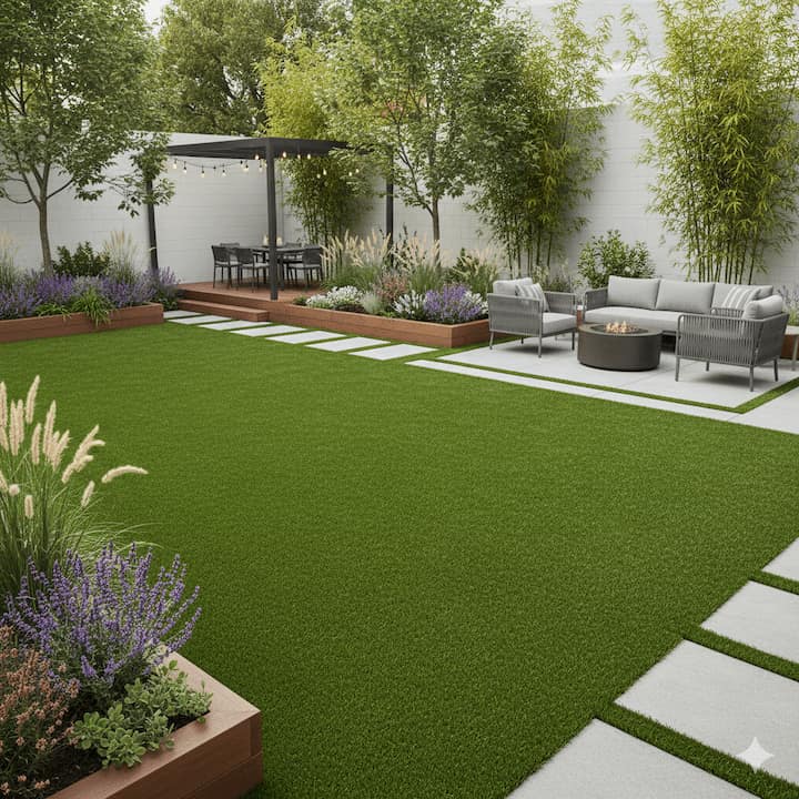 Quintal com grama sintética: quanto tempo dura e como conservar por mais tempo